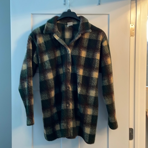 Essentials Other - Green and Purple Casual Shacket